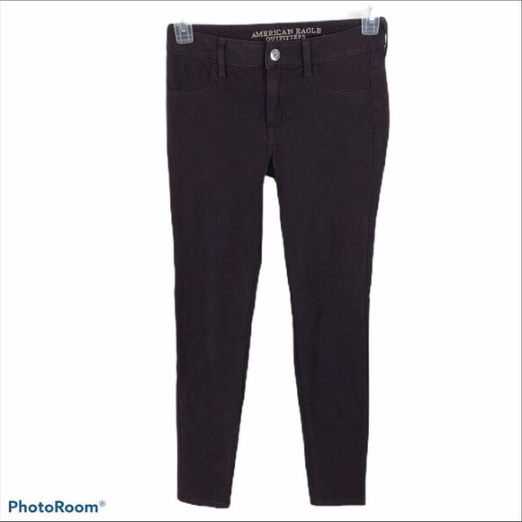American‎ Eagle Burgundy Slim Fit Pants Size 4 - Picture 5 of 9